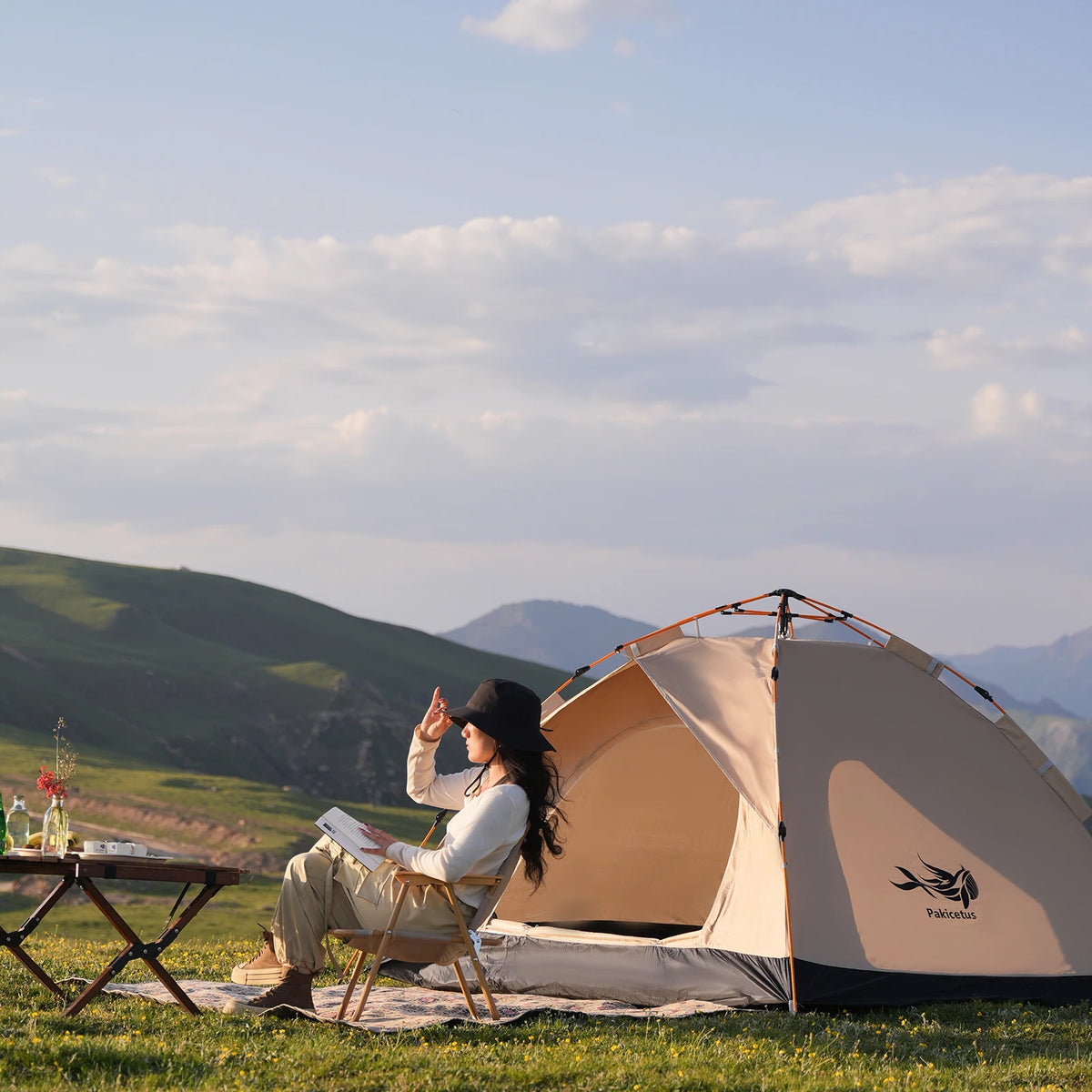 Automatic Pop Up Camping Tent For Quick Outdoor Setup Travel