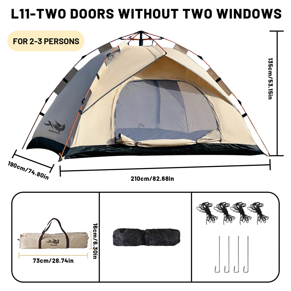 Automatic Pop Up Camping Tent For Quick Outdoor Setup Travel