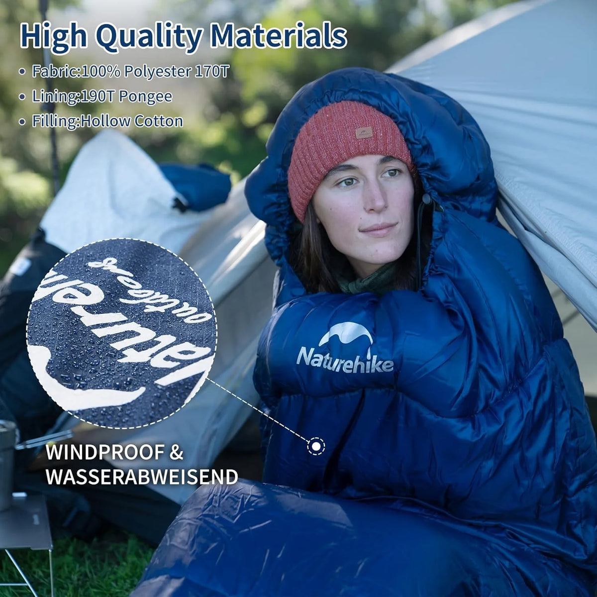 Naturehike Mummy Sleeping Bag For Adult Camping And Winter