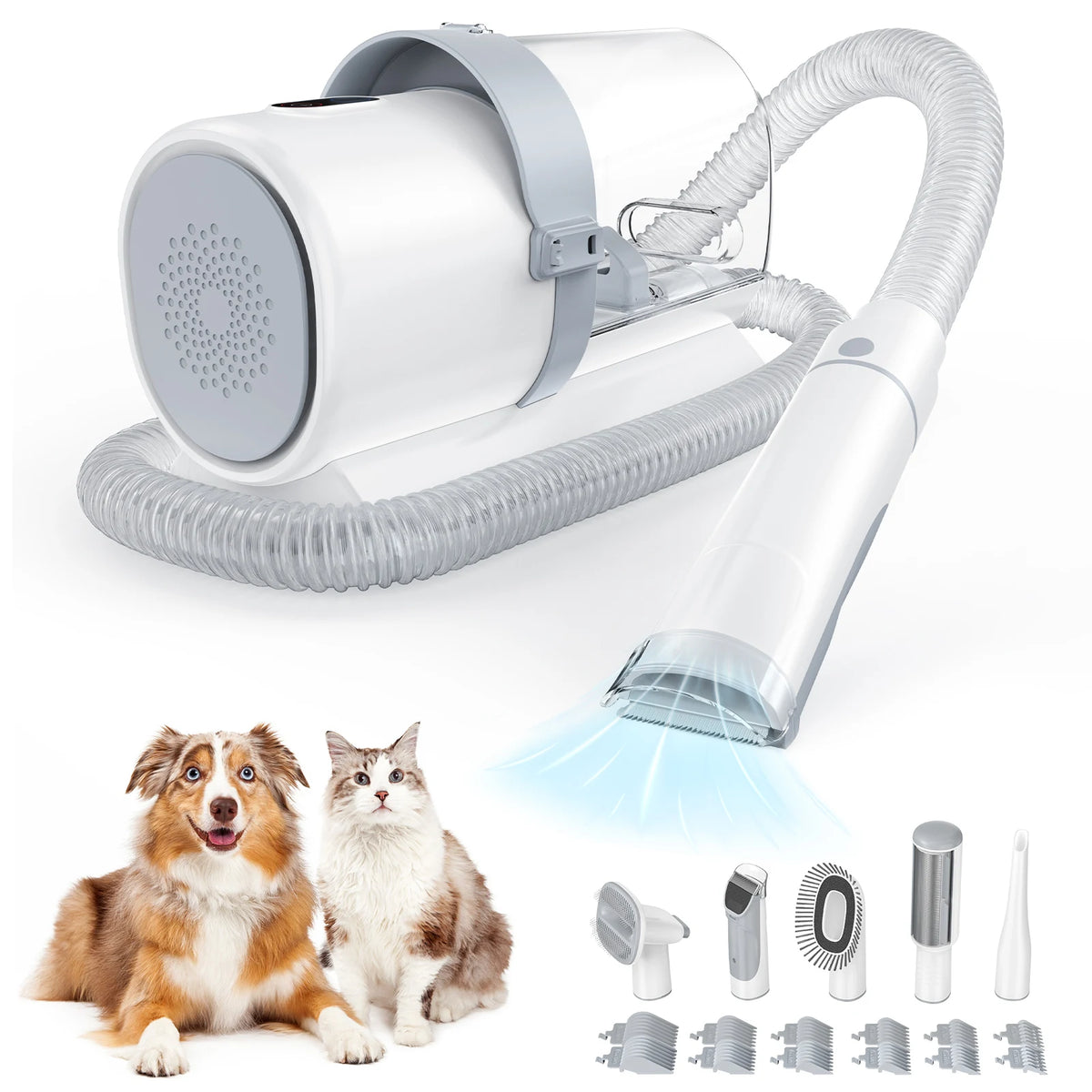 Professional Pet Grooming Vacuum Kit With Quiet Cordless Clippers