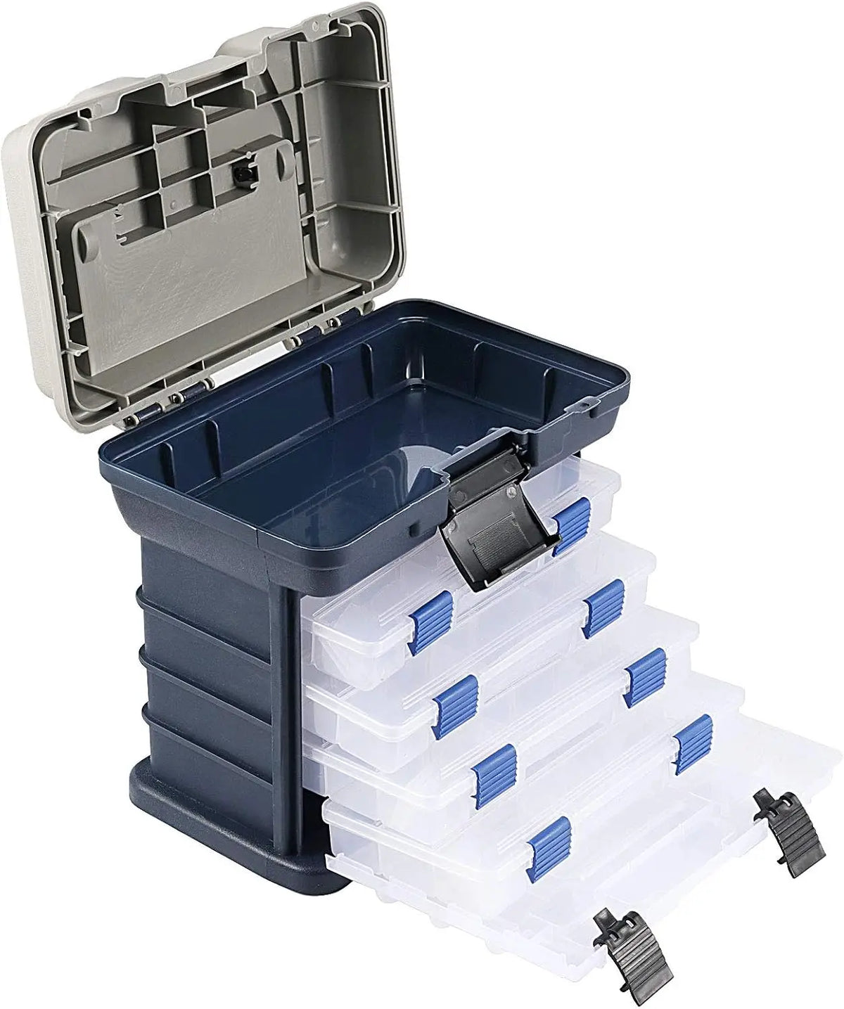 Zoe Fishing Tackle Box Kit With Pliers Lures Storage Organizer