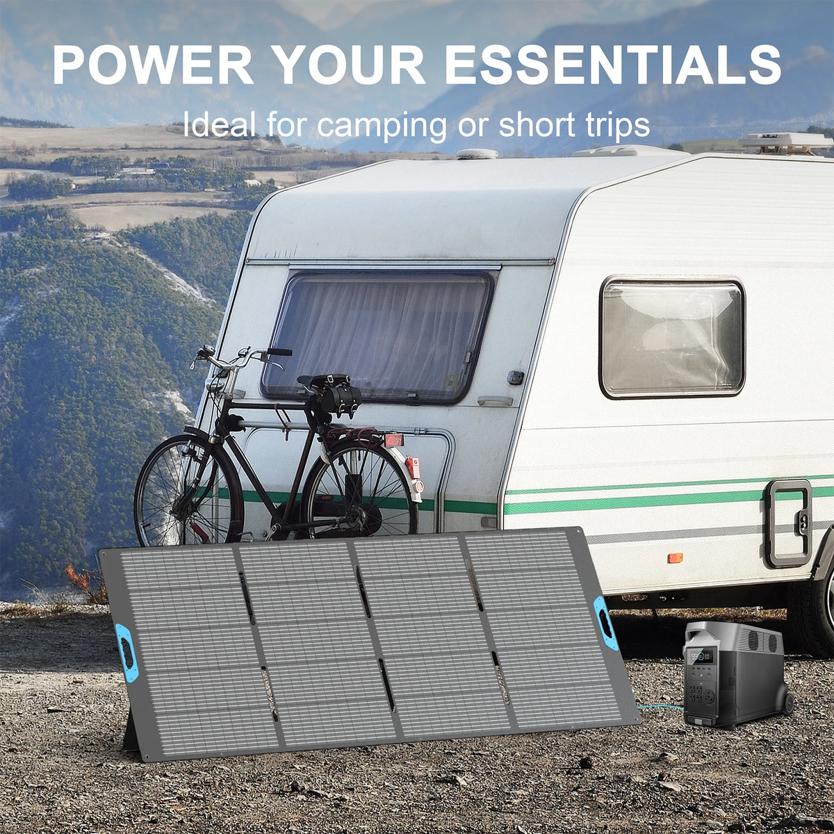 E-POWO 800W Foldable Solar Panel With Kickstand Waterproof For RV