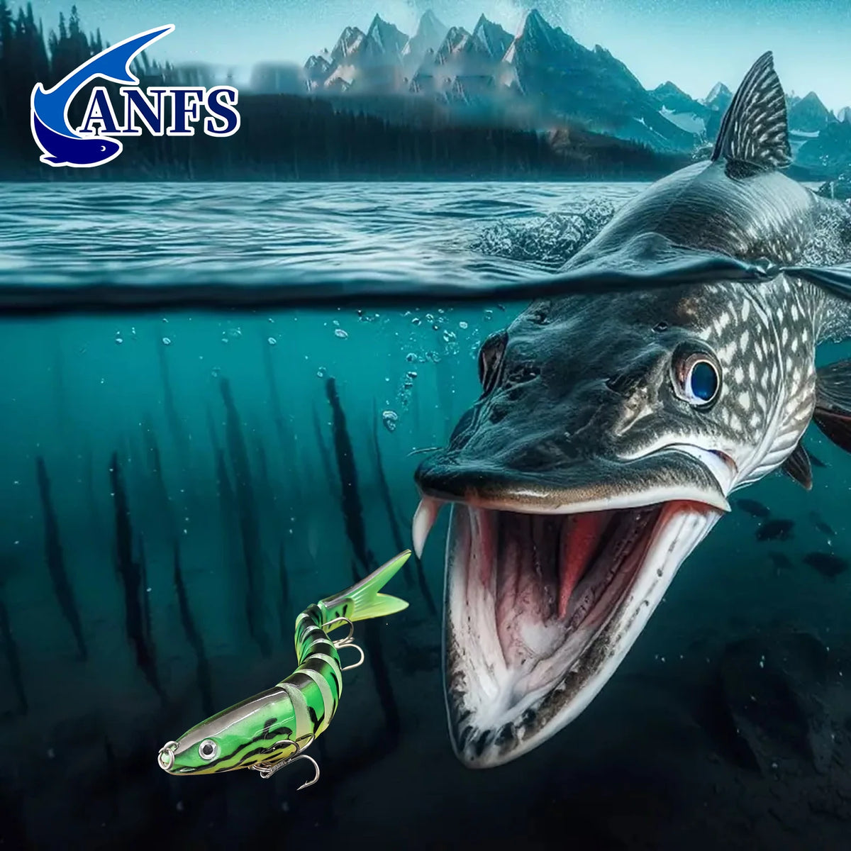 ANFS Multi Jointed Realistic Swimbaits Fishing Lure Set