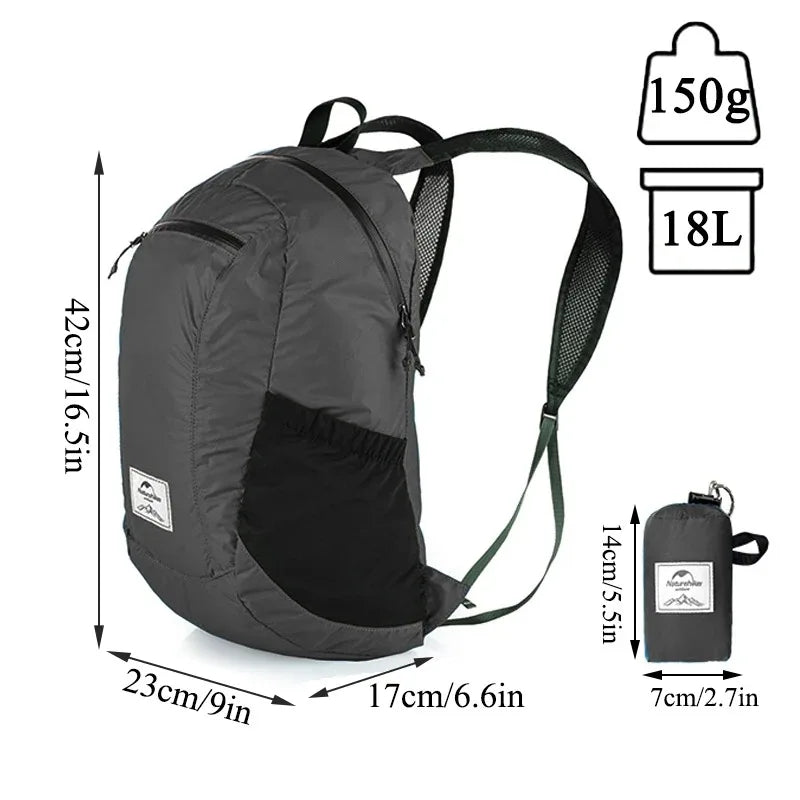 Naturehike Ultra Lightweight Nylon Backpack For Outdoor Hiking