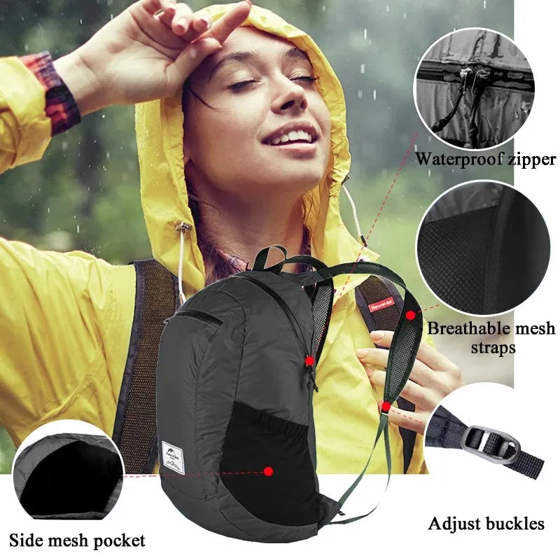 Naturehike Ultra Lightweight Nylon Backpack For Outdoor Hiking