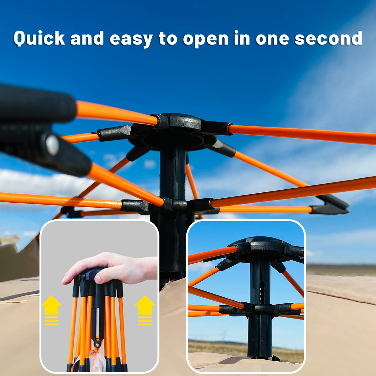 Automatic Pop Up Camping Tent For Quick Outdoor Setup Travel
