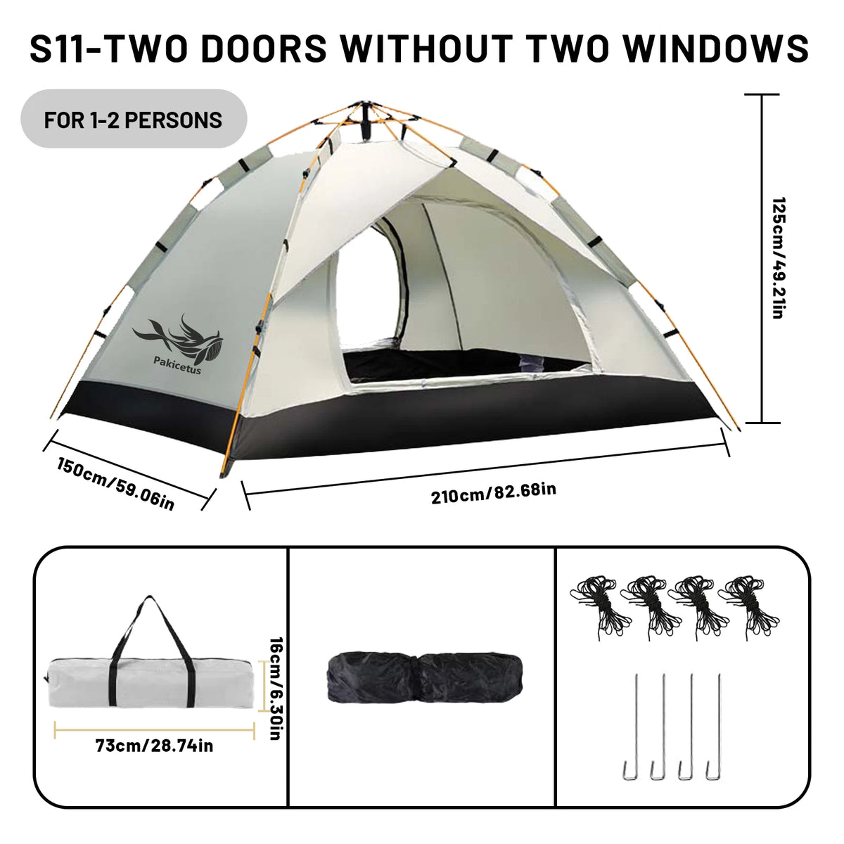 Automatic Pop Up Camping Tent For Quick Outdoor Setup Travel