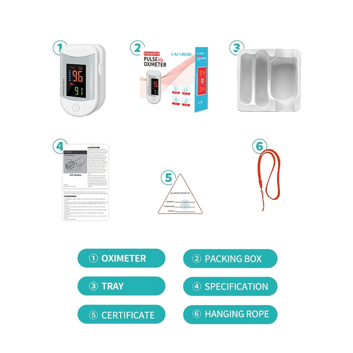 Jitesy Fingertip Pulse Oximeter Lcd Blood Oxygen Monitor