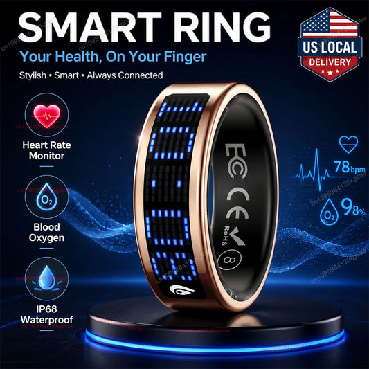 Ola Esporte Smart Ring With LED Display Health Monitoring