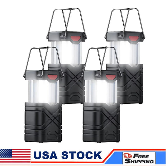 Rechargeable Solar Camping Lantern With LED Flashlight For Emergencies