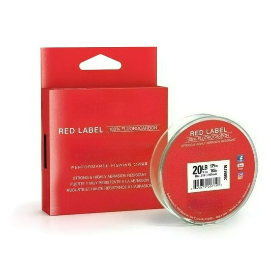 Red Label 100 Fluorocarbon Fishing Line 20 Pound Test