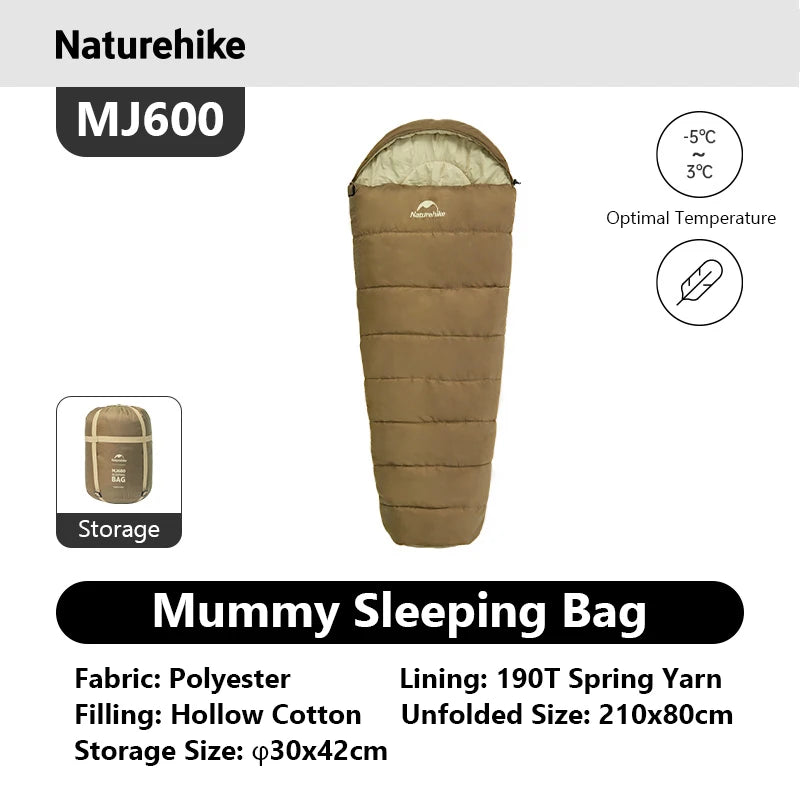 Naturehike Mummy Sleeping Bag For Adult Camping And Winter