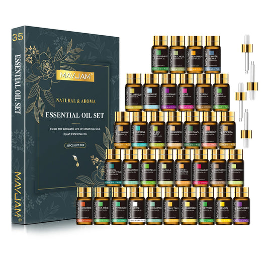 Mayjam 35 Bottles Essential Oils Collection With Gift Box