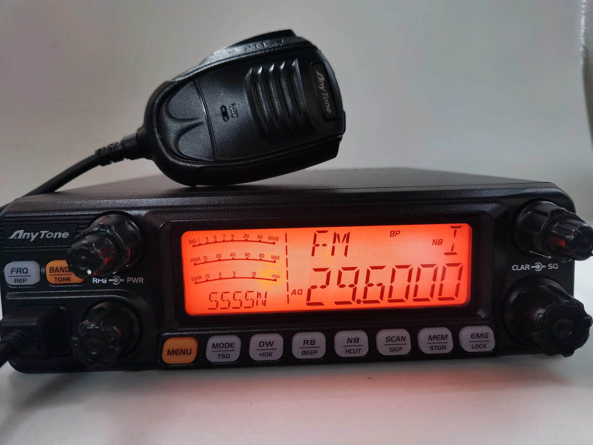 AnyTone AT-5555N II 10 Meter AM FM SSB Mobile Transceiver