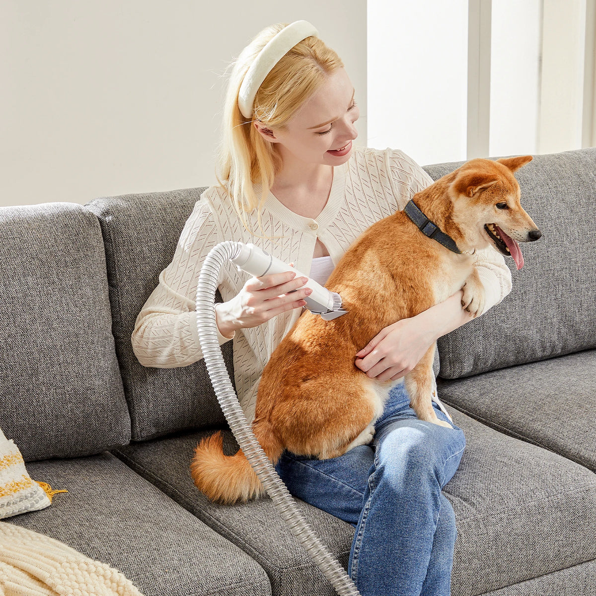 Professional Pet Grooming Vacuum Kit With Quiet Cordless Clippers