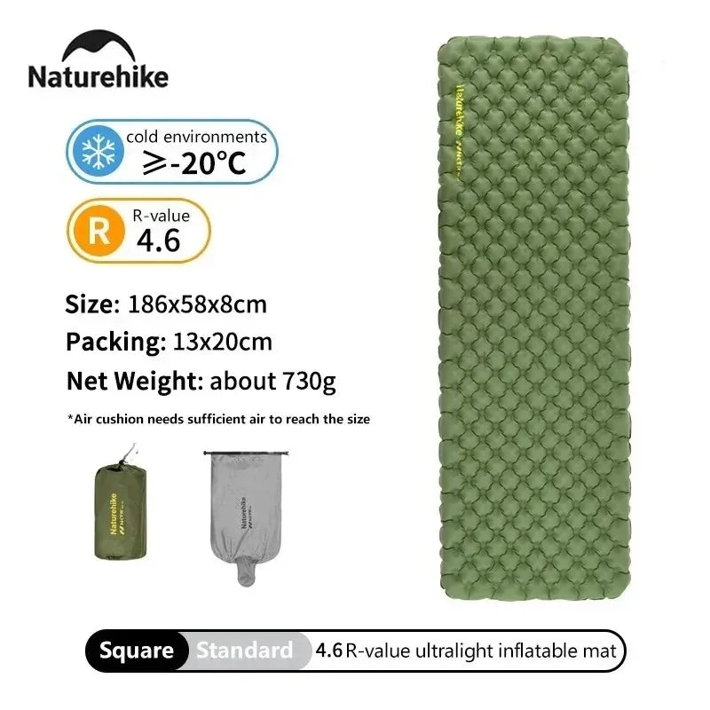 Naturehike Insulated Inflatable Sleeping Pad For Outdoor Camping