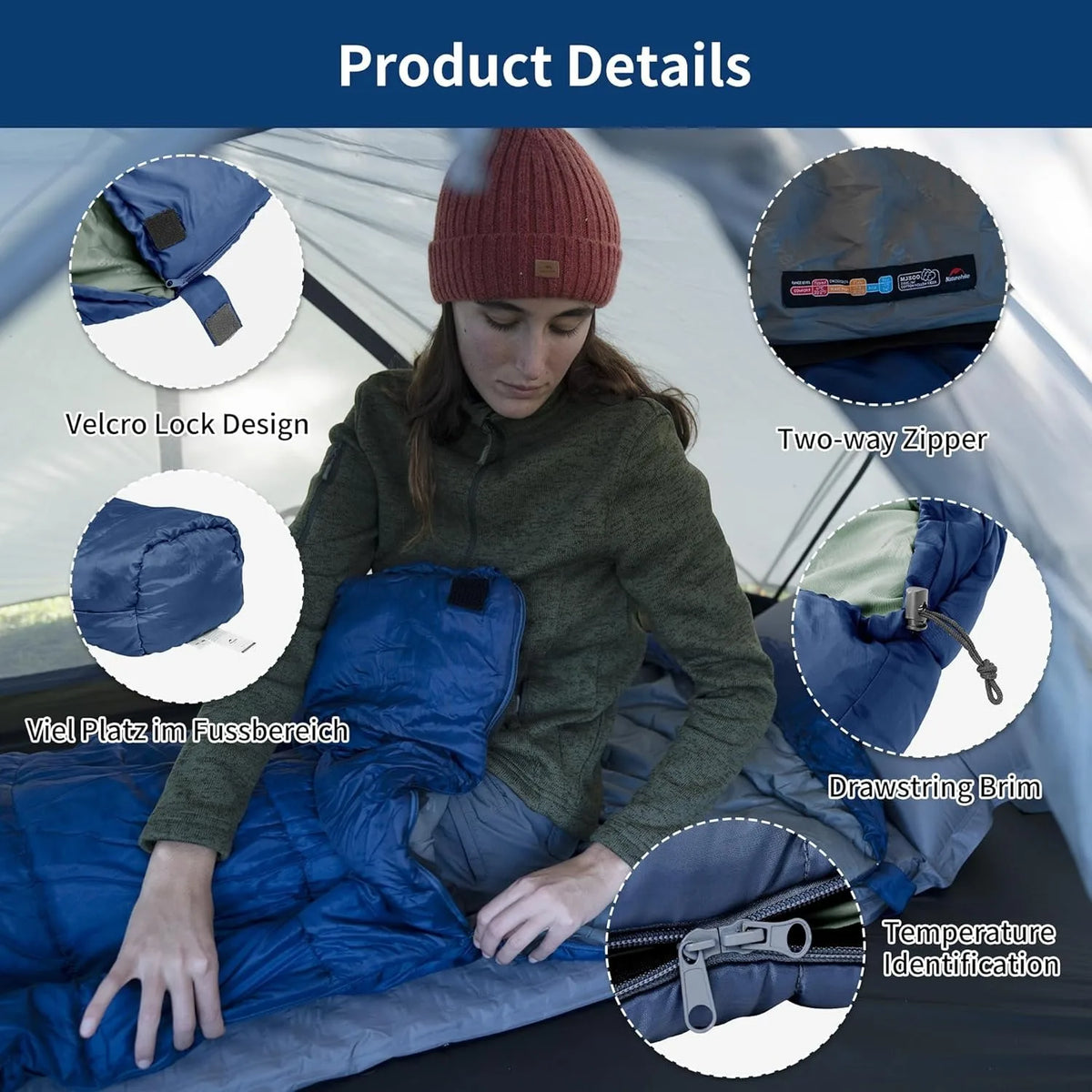 Naturehike Mummy Sleeping Bag For Adult Camping And Winter