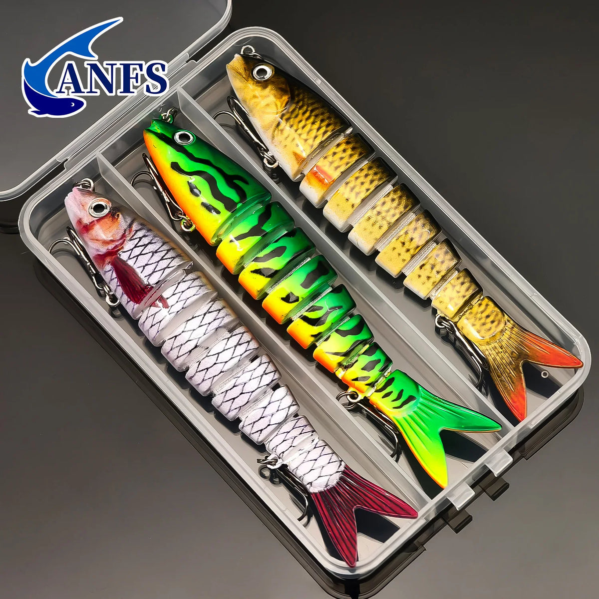 ANFS Multi Jointed Realistic Swimbaits Fishing Lure Set