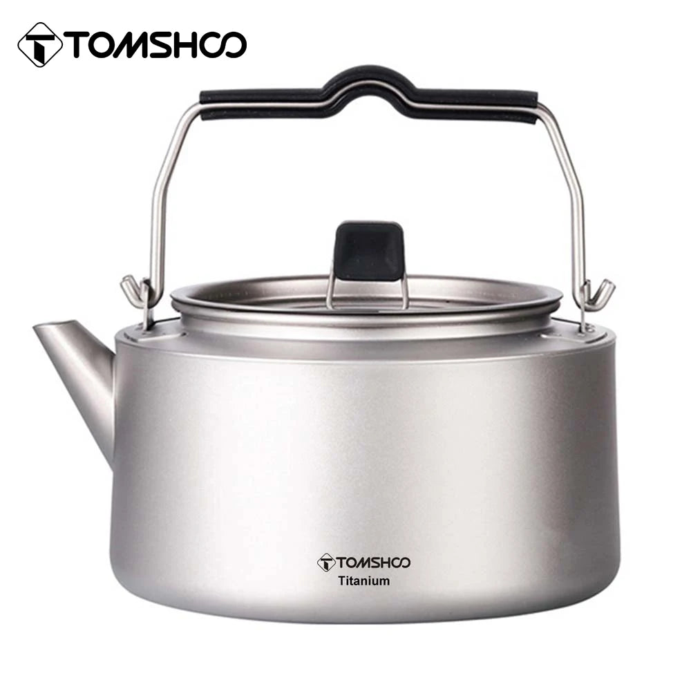 Tomshoo Portable Titanium Camping Water Kettle For Hiking