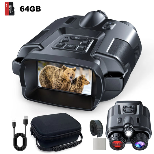 USB Rechargeable 4K Night Vision Binoculars With Infrared Viewing