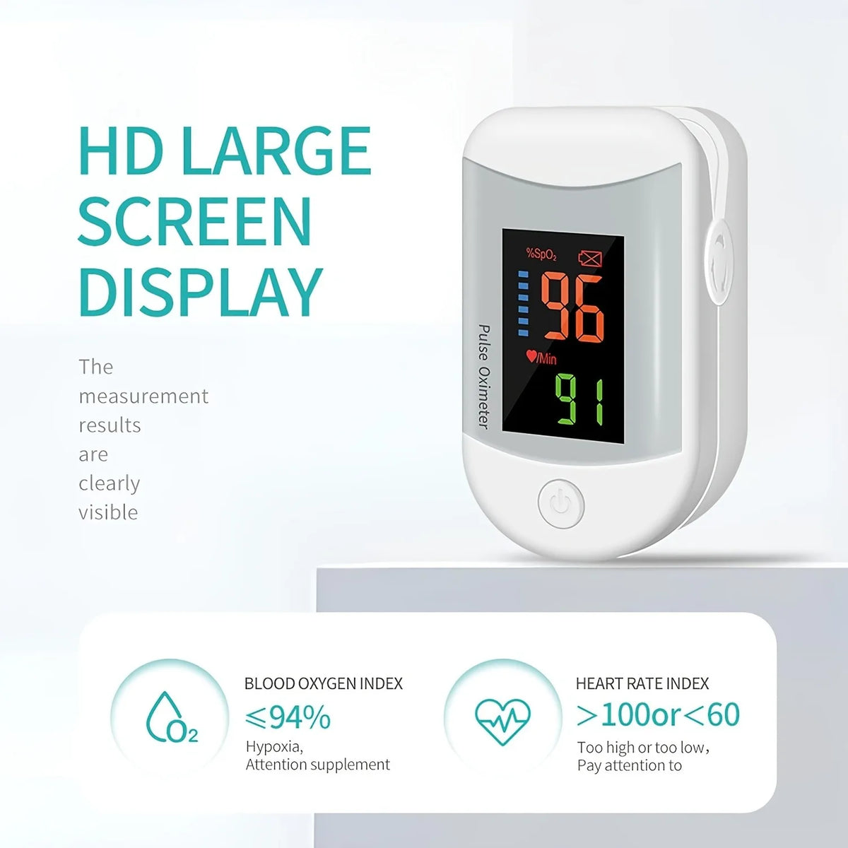 Jitesy Fingertip Pulse Oximeter Lcd Blood Oxygen Monitor