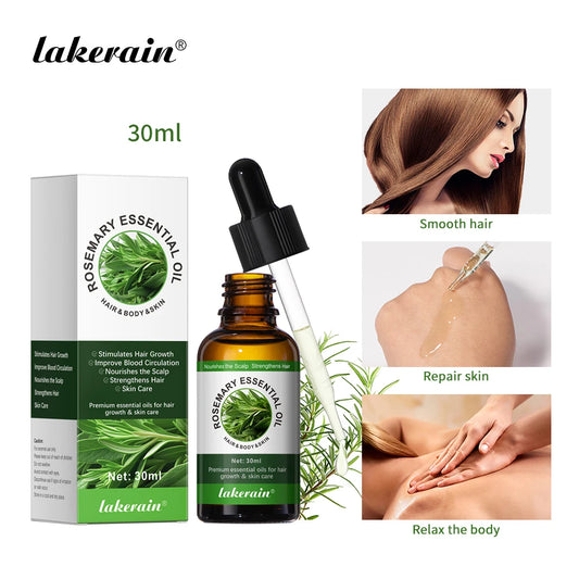 Lakerain Rosemary Essential Oil For Scalp Hair And Body Care