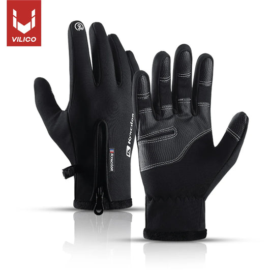 Vilico Thermal Touchscreen Waterproof Cycling Gloves For Winter