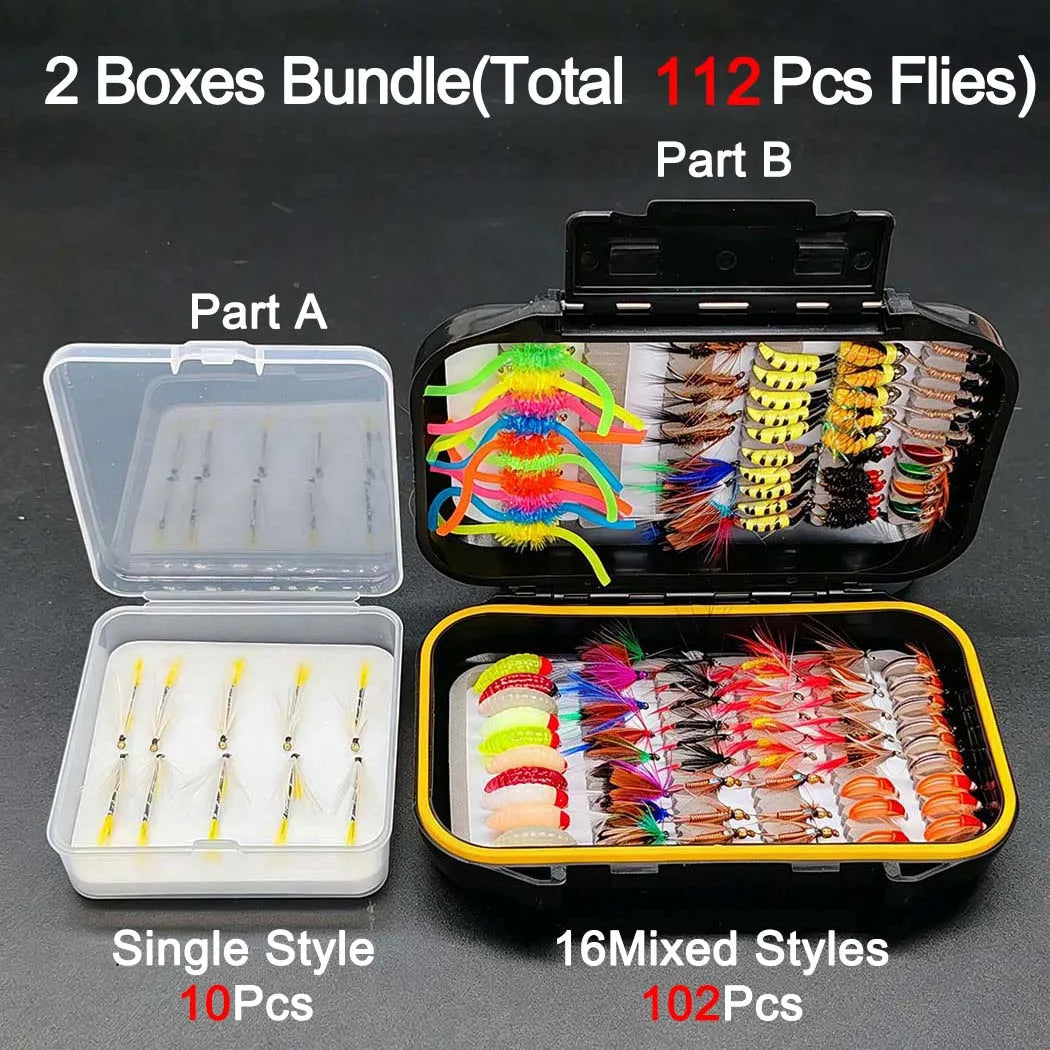 Professional Dry Wet Nymph Fly Fishing Flies For Trout Bass