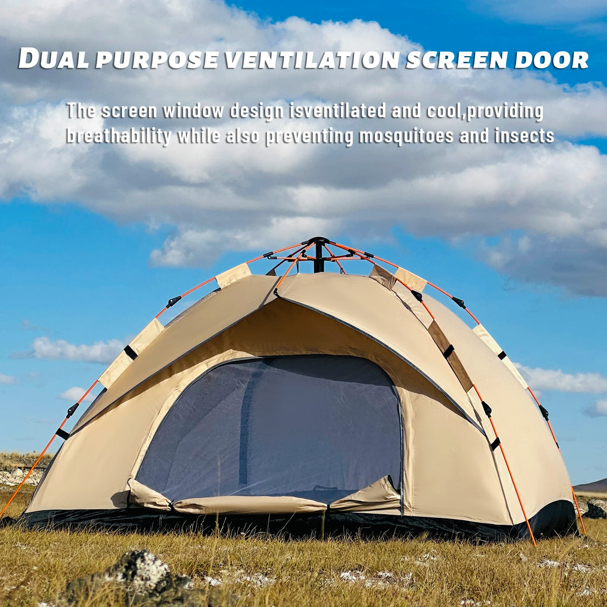 Automatic Pop Up Camping Tent For Quick Outdoor Setup Travel