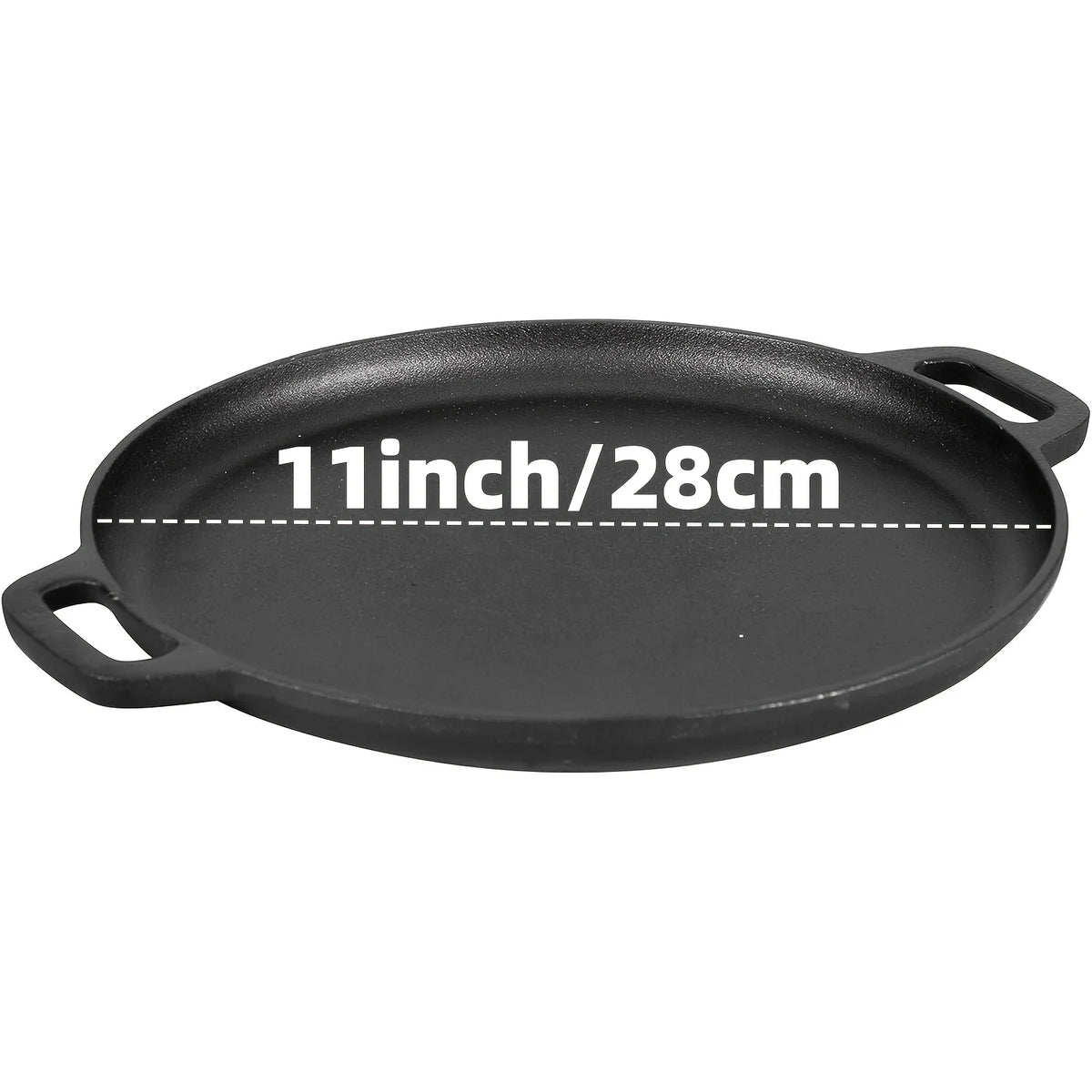 Pre Seasoned Cast Iron Skillet Set for Indoor Outdoor Cooking