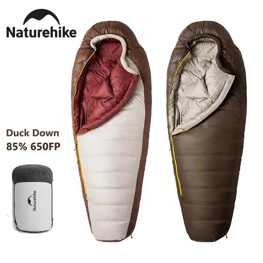Naturehike Duck Down Mummy Sleeping Bag For Winter Camping