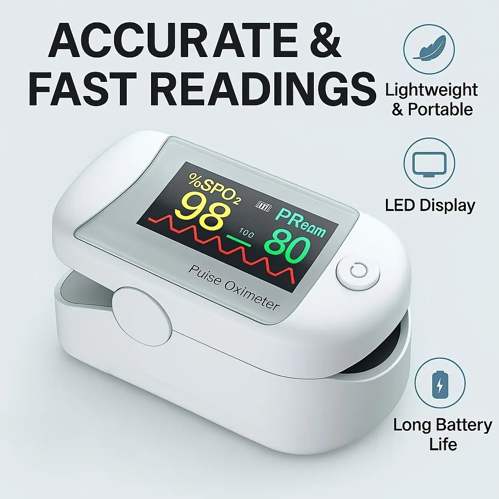 Jitesy Fingertip Pulse Oximeter Lcd Blood Oxygen Monitor