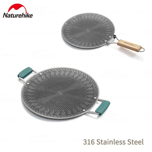 Naturehike Stainless Steel Camping Grill Pan With Honeycomb Design