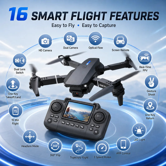 ZNLYRION Optical Flow Drone With Dual HD Cameras And FPV Visibility