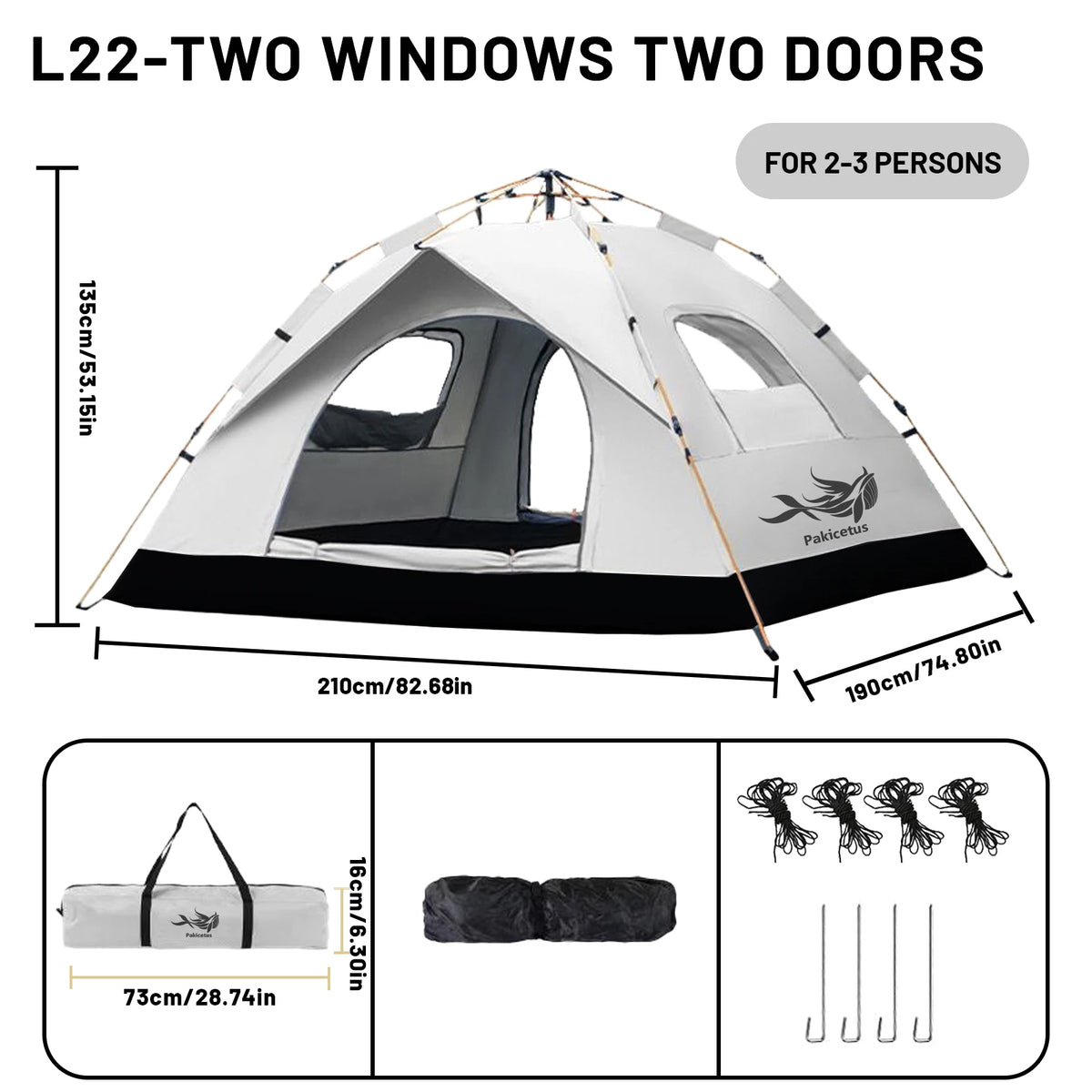 Automatic Pop Up Camping Tent For Quick Outdoor Setup Travel