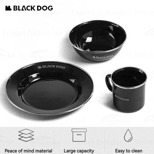 Naturehike Durable Enamel Outdoor Picnic Tableware Set