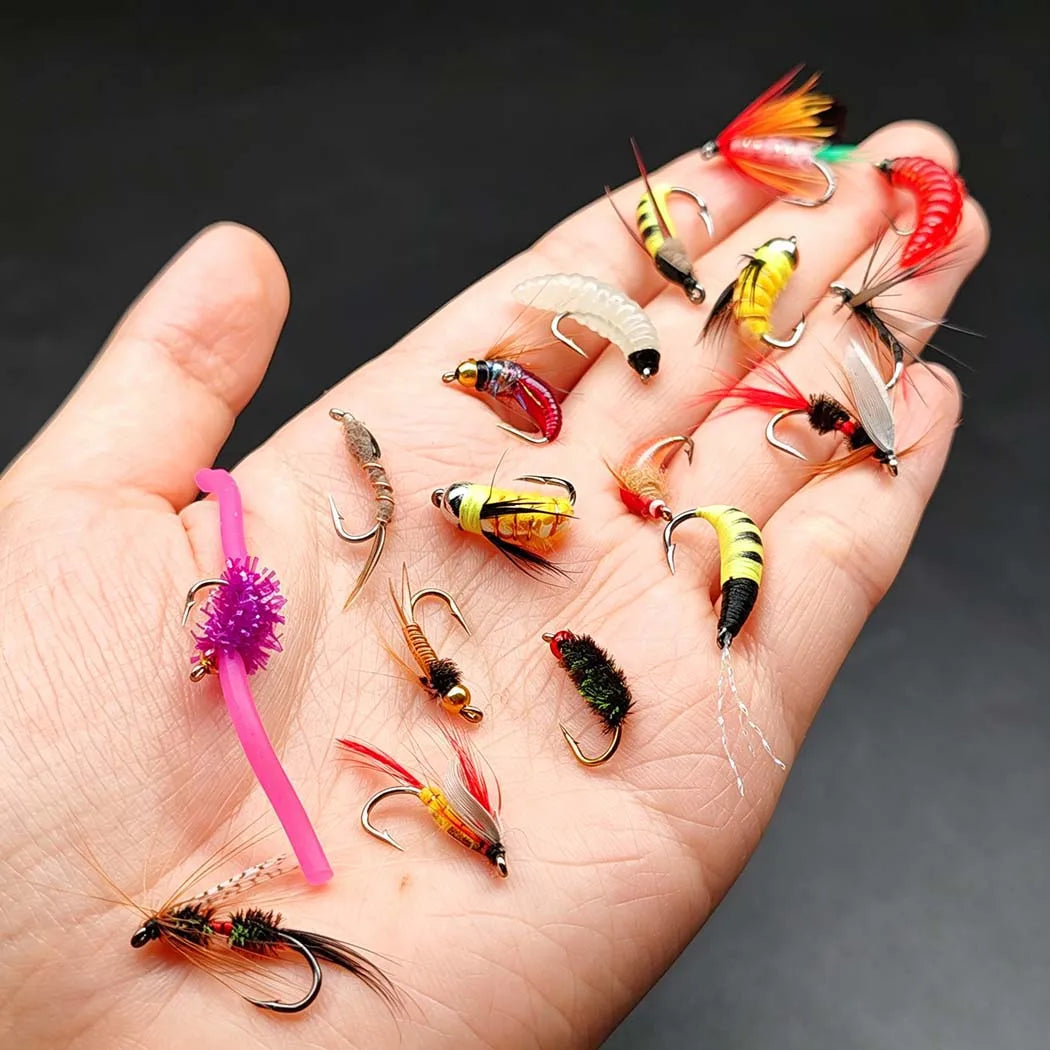 Professional Dry Wet Nymph Fly Fishing Flies For Trout Bass
