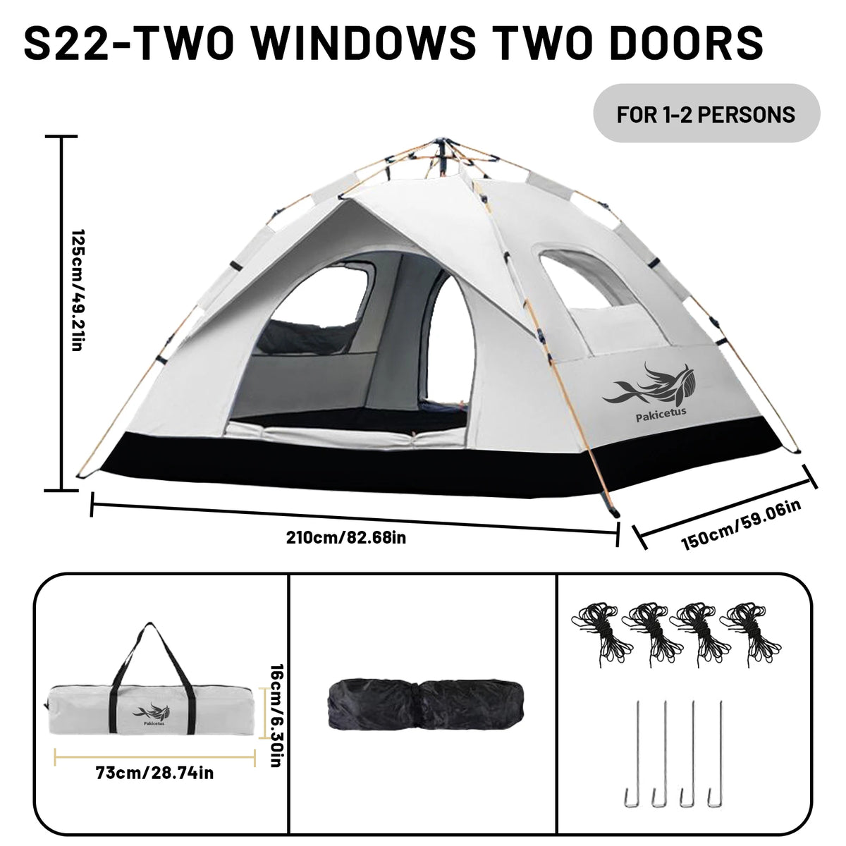 Automatic Pop Up Camping Tent For Quick Outdoor Setup Travel