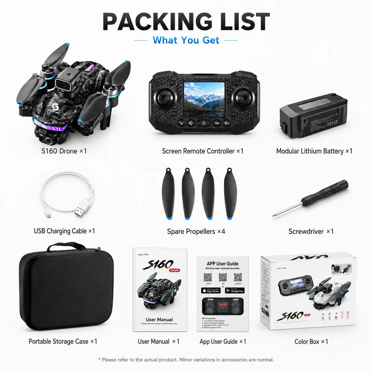 ZNLYRION Foldable Brushless Drone With Dual HD Cameras