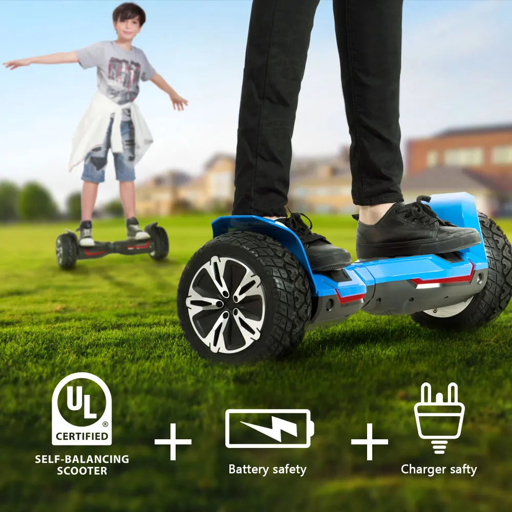 Off-Road Self-Balancing Electric Scooter With LED Lights And Speaker